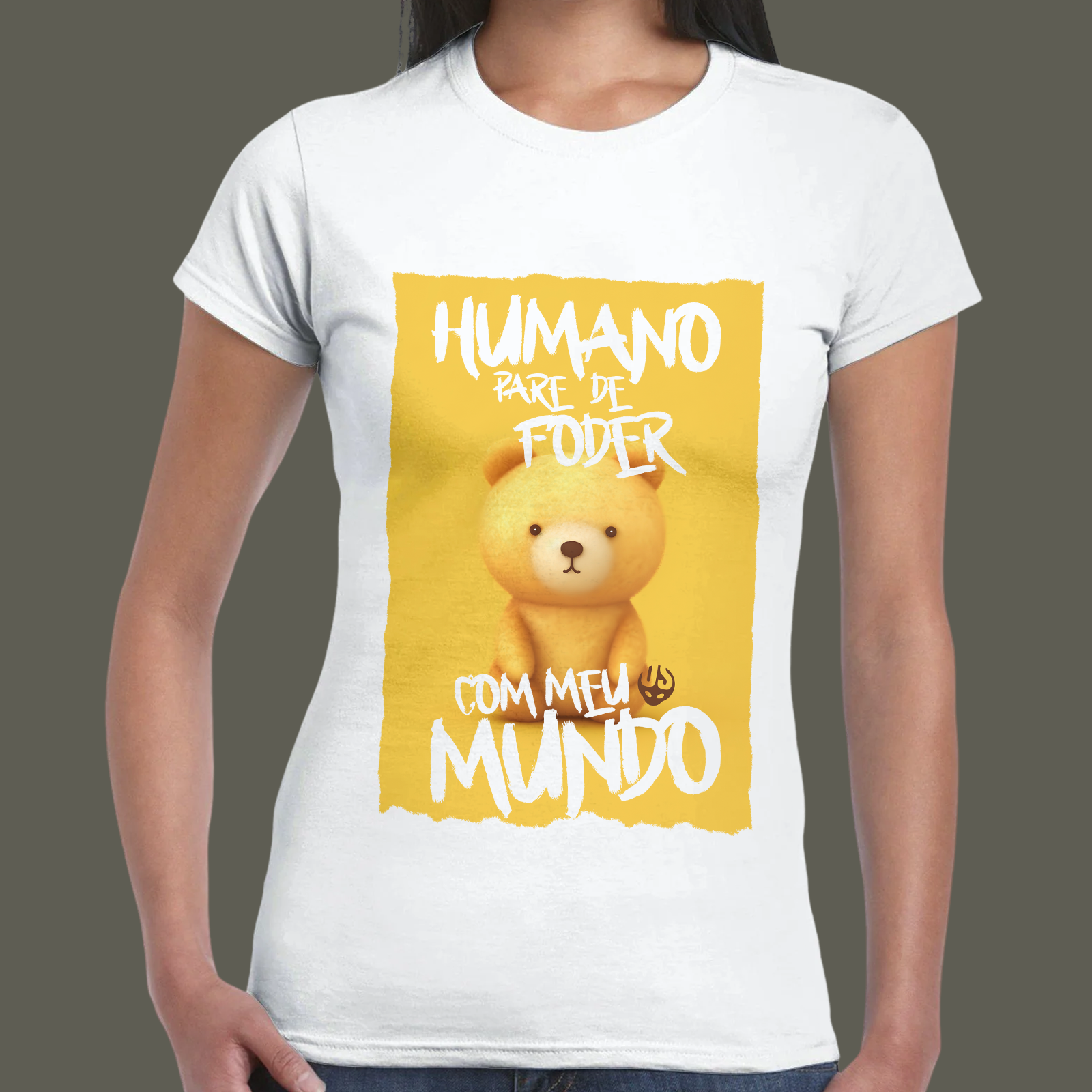 mockup-babylook-humanos-05-frente Babylook Humano... Urso - Imagem 1