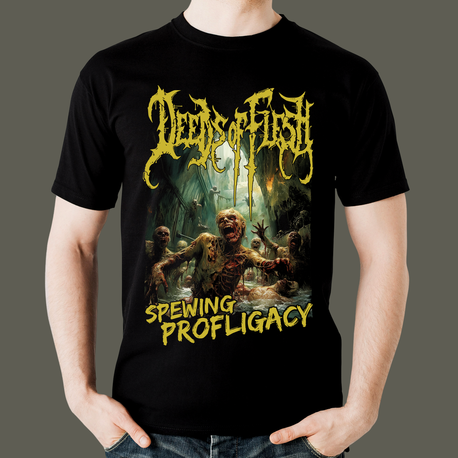 mockup-camiseta-deeds-frente Camiseta Deeds Of Flesh - Imagem 1